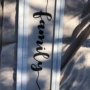 Family Wall Burlap sign